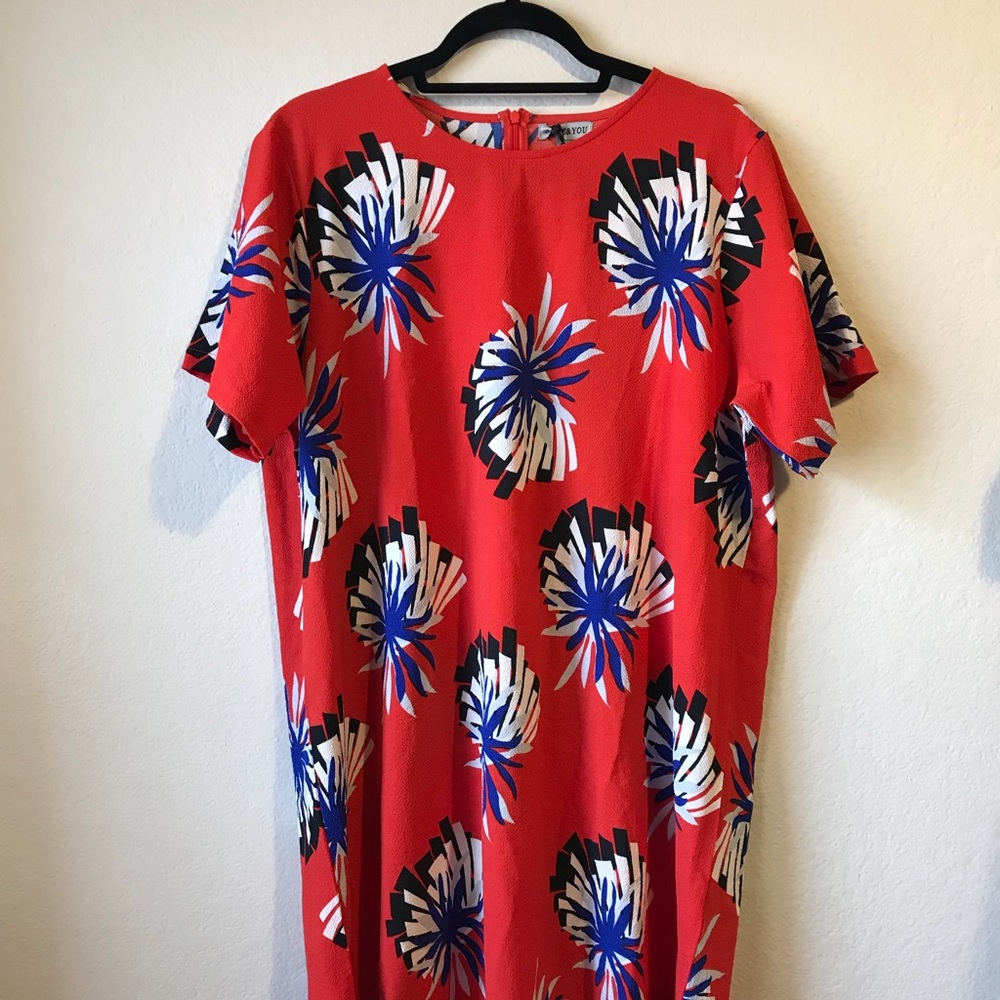 Alice & You Bold Tropical Shift Dress